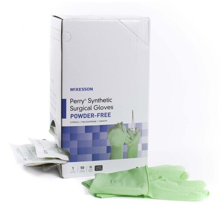 Mckesson Perry Performance Plus, Disposable Gloves, 9 mil Palm, Polyisoprene, Powder-Free, 8.5, 1 PR, Green 20-2085N